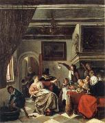 Jan Steen The Way we hear it is the way we sing it oil painting